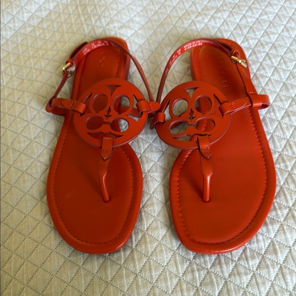 Coach Shoes - Coach Orange Sandals